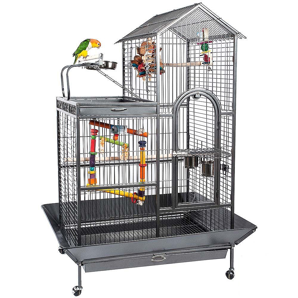 Collapsible cage for birds