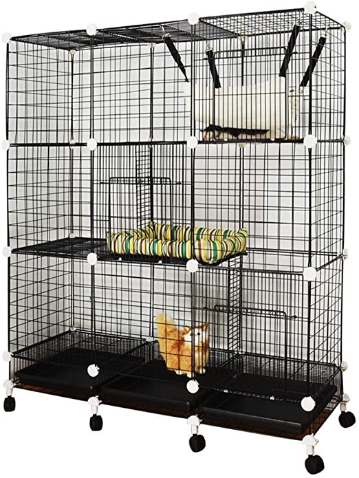 Double door cat cage
