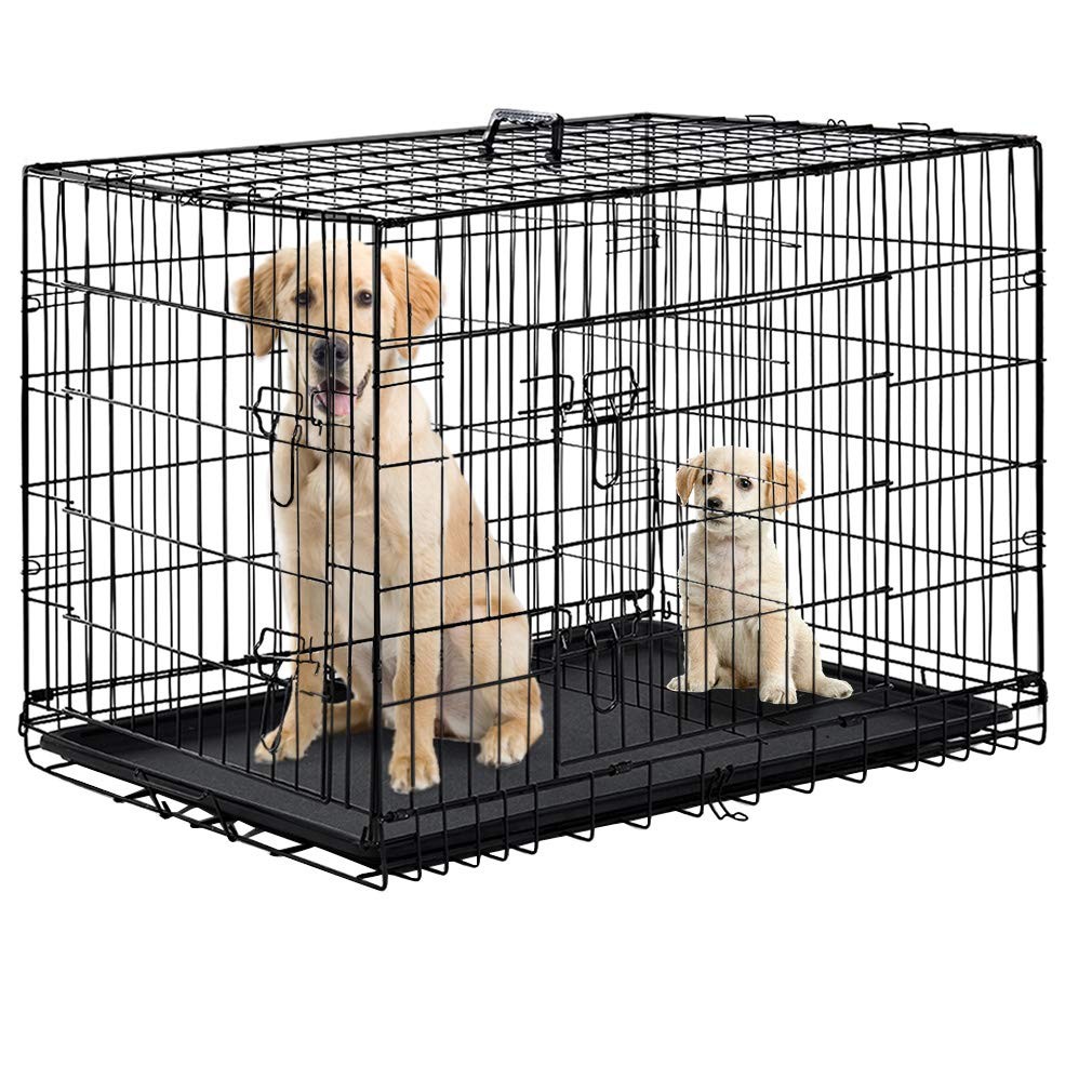 Double door cage for dogs
